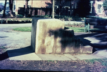 Bridgford Park, mounting block c1995