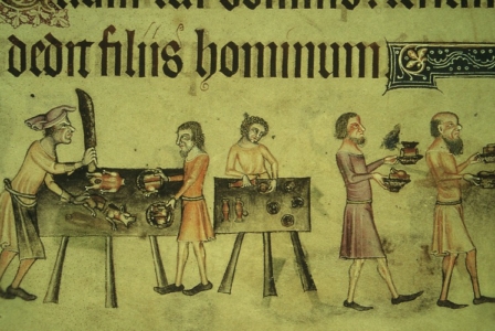 Luttrell psalter, John of Bridgford  c1335